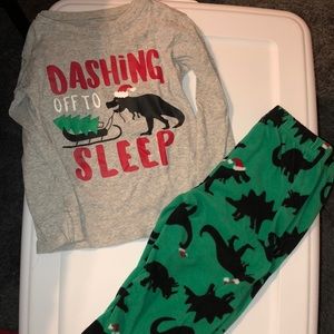 Carter’s sleep Christmas pajamas. Size 3T